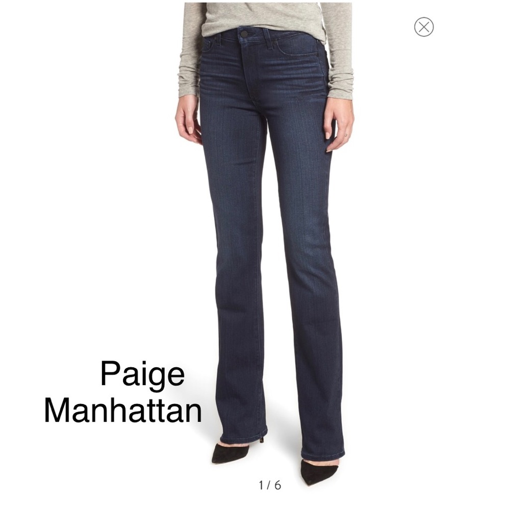 Paige denim Manhattan bootcut jeans